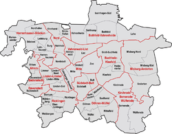 Stadtbezirke und Stadtteile
