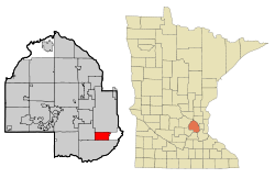 Hennepin County Minnesota Incorporated and Unincorporated areas Richfield Highlighted.svg