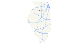 Streckenverlauf der Interstate 180
