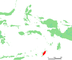 Lage von Yamdena in den Molukken