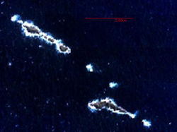 NASA-Satellitenbild der Ildefonso-Inseln