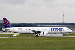 Ein Airbus A321-200 der Inter Airlines