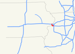 Streckenverlauf der Interstate 280