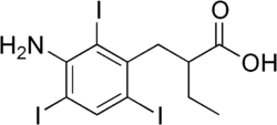 Strukturformel von Iopansäure