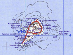 Karte von Iwojima