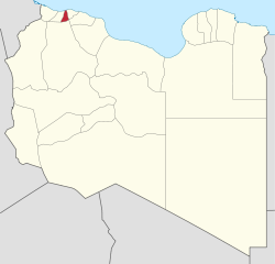 Die Lage von Al-Dschifara in Libyen