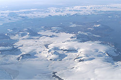 James Ross Island auf einer Luftaufnahme der NASA