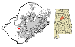 Jefferson County Alabama Incorporated and Unincorporated areas Concord Highlighted.svg