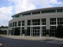 Hauptquartier von Joe Gibbs Racing in Huntersville, North Carolina