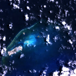 Satellitenbild des Johnston-Atolls