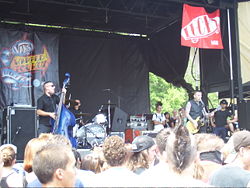 Tiger Army am 24. Juli 2007 im Verizon Wireless Virginia Beach Amphitheater auf der Warped Tour 2007.