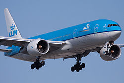 Eine Boeing 777-200ER der KLM