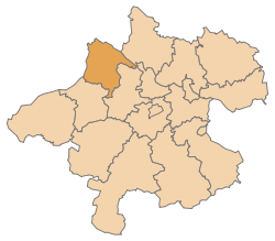 Lage des Bezirks Schärding im Bundesland Oberösterreich (anklickbare Karte)