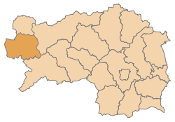 Lage des Politische Expositur Gröbming im Bundesland Steiermark (anklickbare Karte)