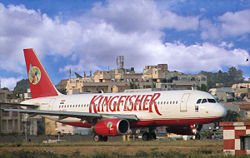 Ein Airbus A320-200 der Kingfisher Airlines