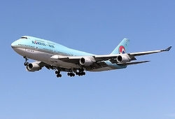 Eine Boeing 747-400 der Korean Air