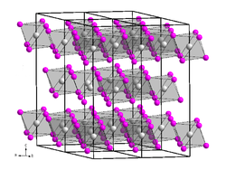 Kristallstruktur von Californium(III)-iodid