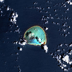 Satellitenbild des Kure-Atolls