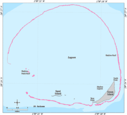 Karte des Kure-Atolls