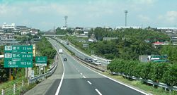 Kyūshū-Autobahn-Autobahn bei Kumamoto