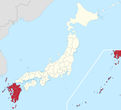 Region Kyūshū in Japan
