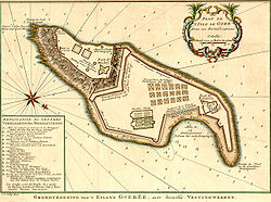 Alte Karte der Insel (1772)