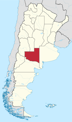 Lage der Provinz La Pampa