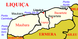 Übersichtskarte vom Distrikt Liquiçá