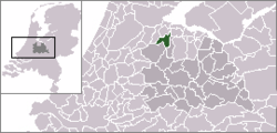 Lage von Abcoude in den Niederlanden