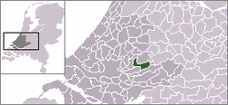 Lage von Bergambacht in den Niederlanden