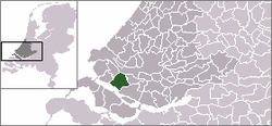 Lage der Gemeinde Bernisse in den Niederlanden