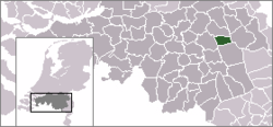 Lage der Gemeinde Boekel in den Niederlanden