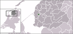 Lage von Bolsward in den Niederlanden