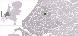 Lage von Boskoop in den Niederlanden