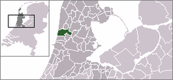 Lage der Gemeinde Castricum in den Niederlanden