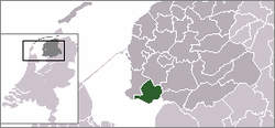Lage der Gemeinde Gaasterlân-Sleat in den Niederlanden