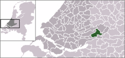 Lage von Giessenlanden in den Niederlanden