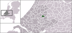 Lage von Gouda in den Niederlanden