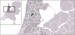 Lage der Gemeinde Graft-De Rijp in den Niederlanden