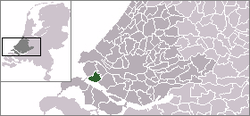 Lage von Hellevoetsluis in den Niederlanden