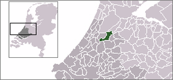 Lage von Jacobswoude in den Niederlanden