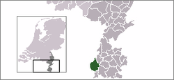 Lage von Maastricht in den Niederlanden