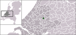 Lage von Moordrecht in den Niederlanden