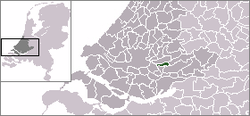 Lage von Nieuw-Lekkerland in den Niederlanden