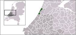 Lage von Noordwijk in den Niederlanden
