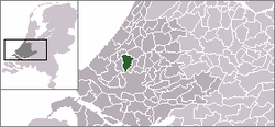 Lage der Gemeinde Pijnacker-Nootdorp in den Niederlanden