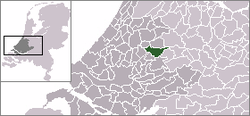 Lage von Reeuwijk in den Niederlanden