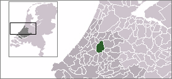Lage von Rijnwoude in den Niederlanden