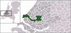 Lage von Rotterdam in den Niederlanden