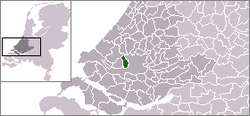 Lage von Schiedam in den Niederlanden
